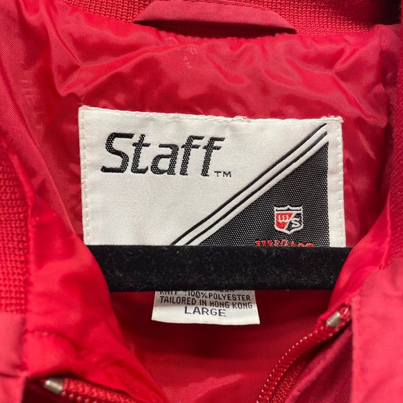 Wilson Staff vintage 80s 90s puffer coat bomber jacket windbreaker size large - Picture 4 of 6